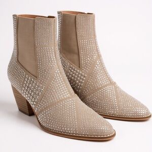 Sahara Sparkle Studded Block Heel Ankle Boot